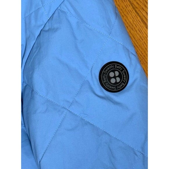 Sweaty Betty Blue Harley Quilted Zipper Front Jacket Coat XS - Picture 4 of 11